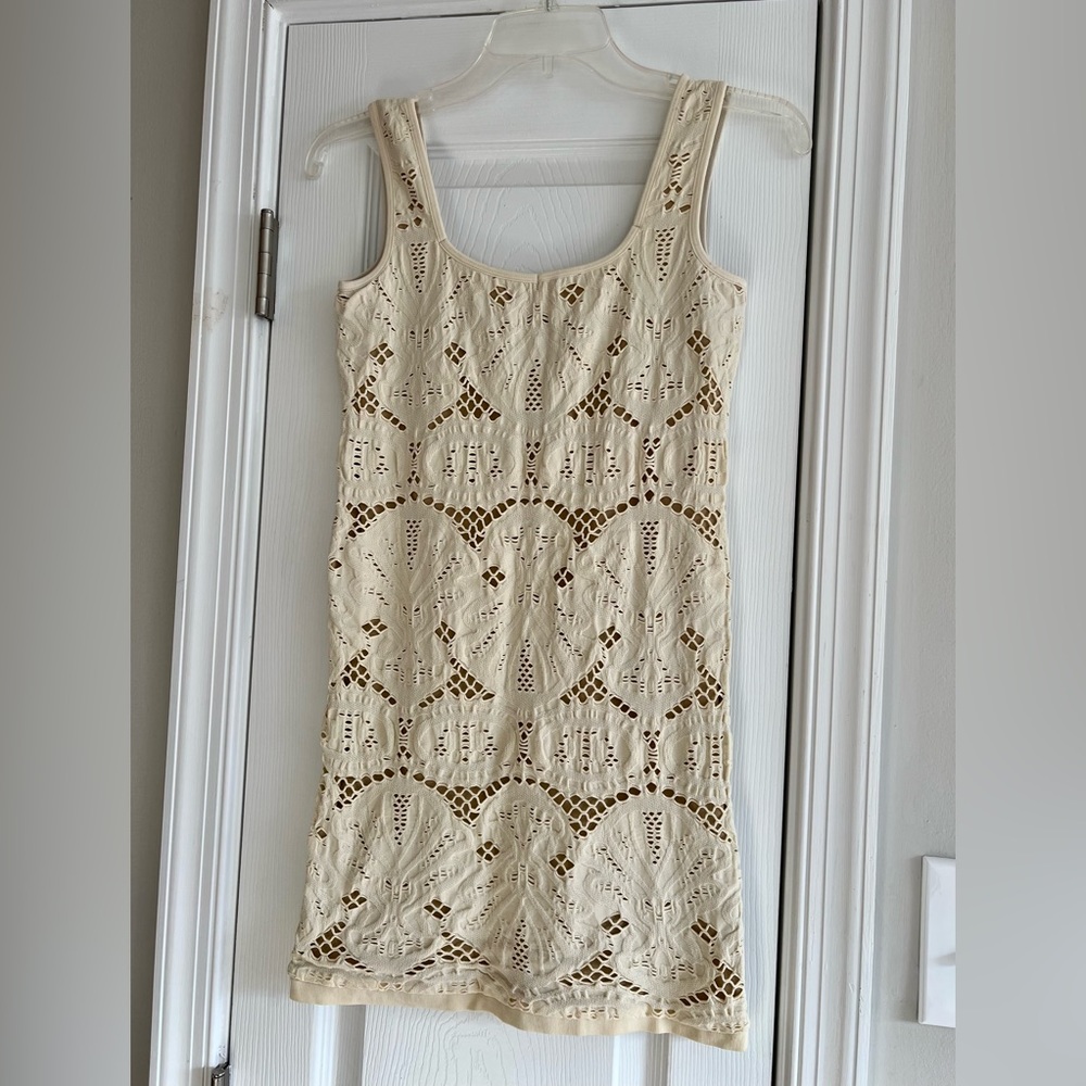 Wet Seal Fitted White Bodycon Dress, Size M/L